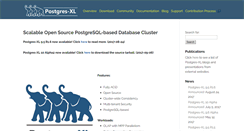 Desktop Screenshot of postgres-xl.org