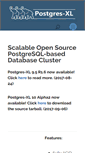 Mobile Screenshot of postgres-xl.org